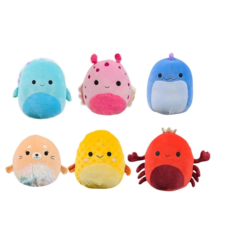 Deep Sea Squishmallow Plush, 8 Inches, Assortment, 1 Count