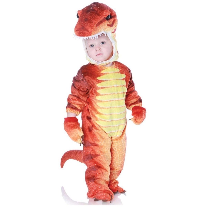 T-Rex Costume for Toddlers, Rust Jumpsuit S