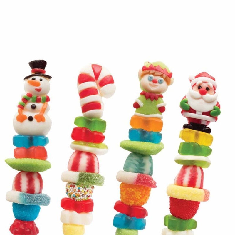 KandJu Christmas Candy Kabob, 50g, Assortment, 1 count