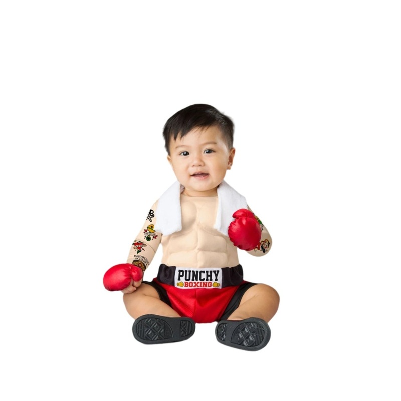 Baby Bruiser Boxer Costume for Babies and Toddlers, Jumpsuit 12-18M