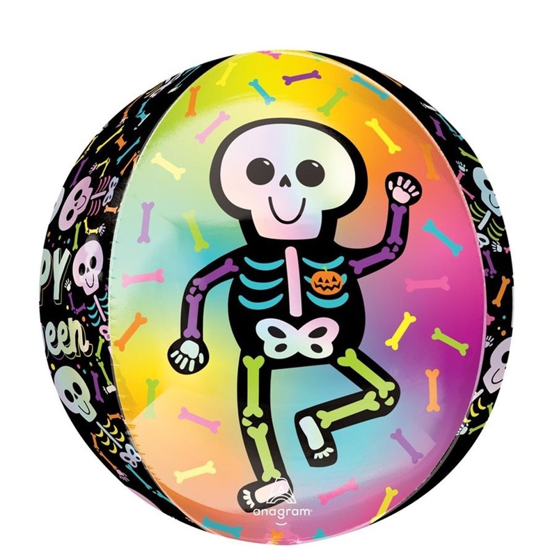 Bare Bones Orbz Foil Balloon, 15 Inches, 1 Count
