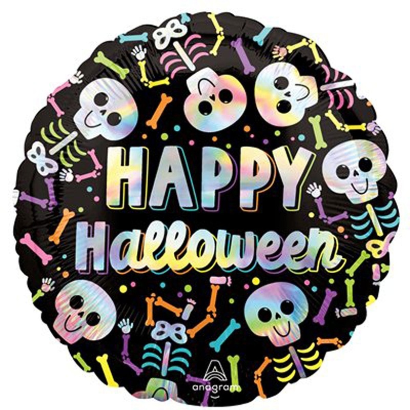 Bare Bones Round Foil Balloon, 18 Inches, 1 Count