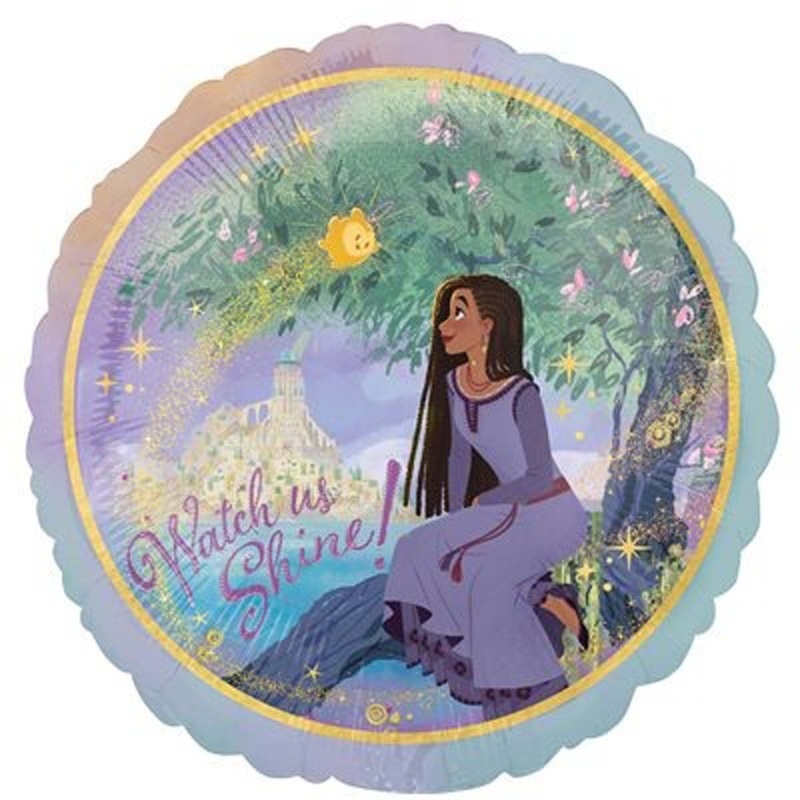 Disney Wish Round Foil Balloon, 18 Inches, 1 Count