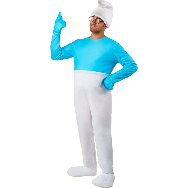 Smurf Costume for Adults, Jumpsuit S/M