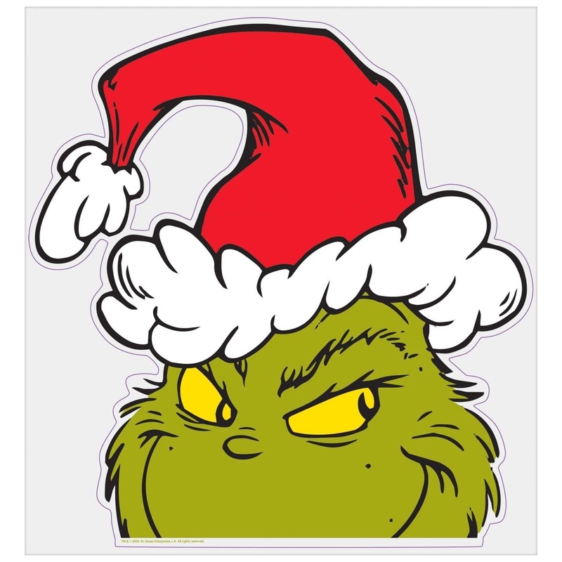 The Grinch Peeping Window Decoration, 1 Count