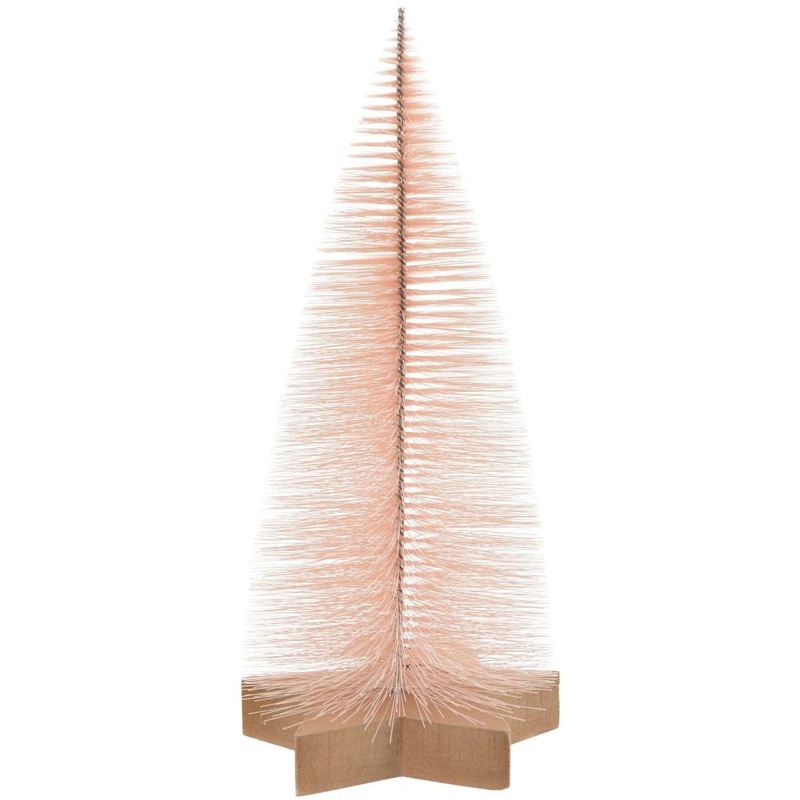 Beige Christmas Tree Table Centerpiece, 10 Inches, 1 Count