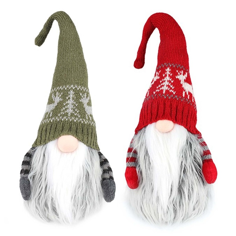 Fabric Standing Santa Gnome, 17 Inches, Assortment, 1 Count