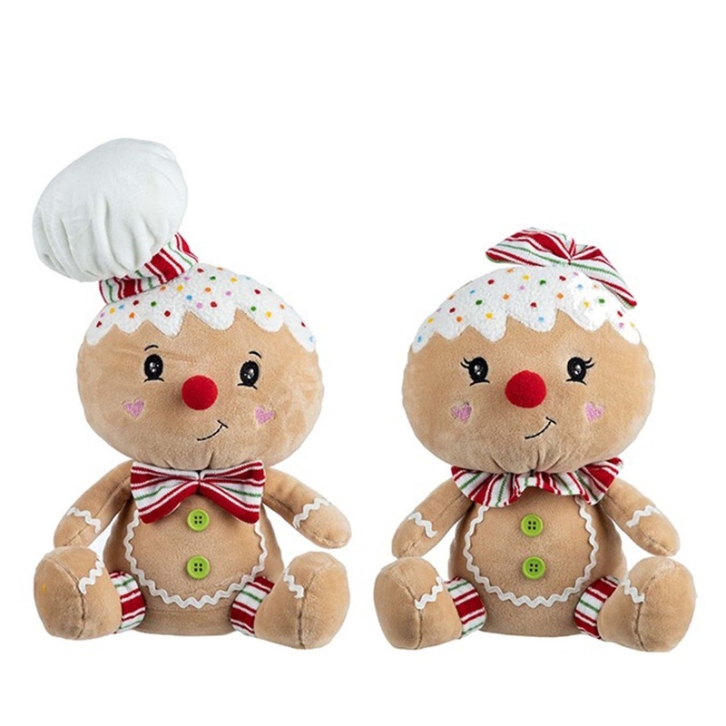 Gingerbread Plush, 13 Inches, Assortment, 1 Count