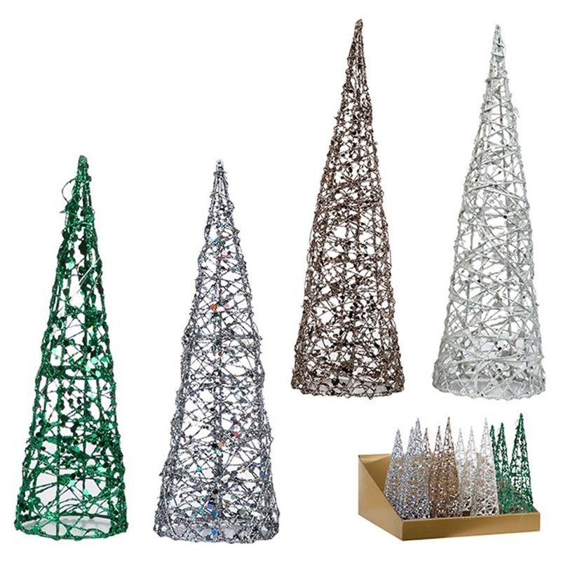 Glitter Christmas Tree, 10 Inches, Assortment, 1 Count