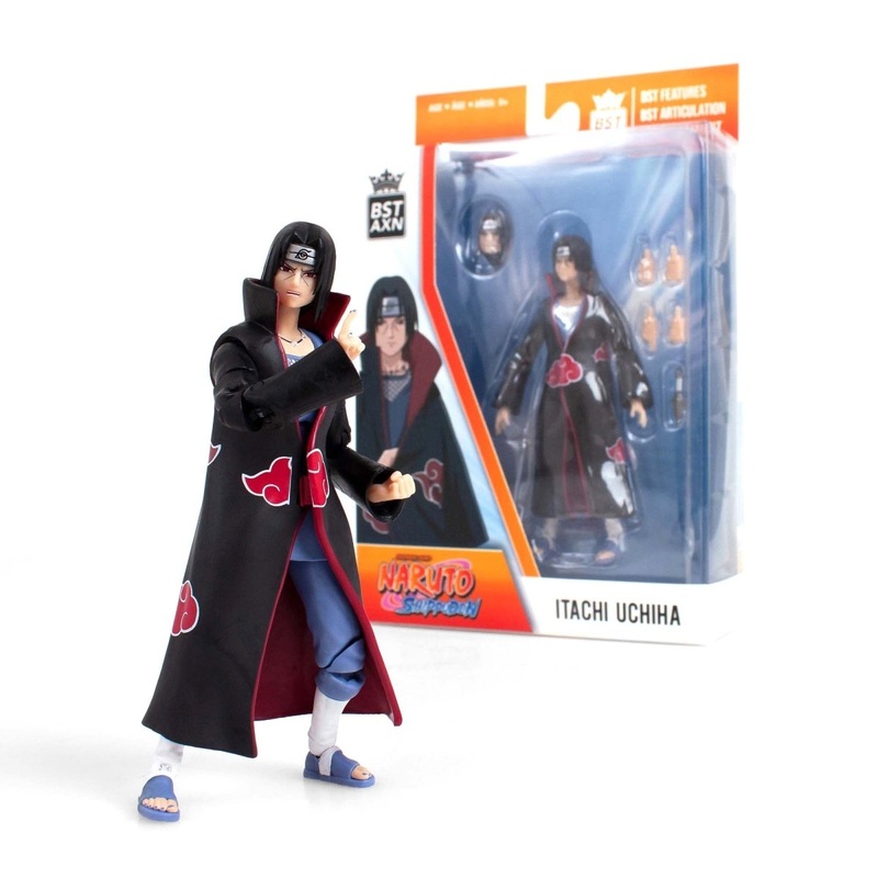Itachi Uchiha Action Figure, Naruto Shippuden, 5 Inches, 1 Count
