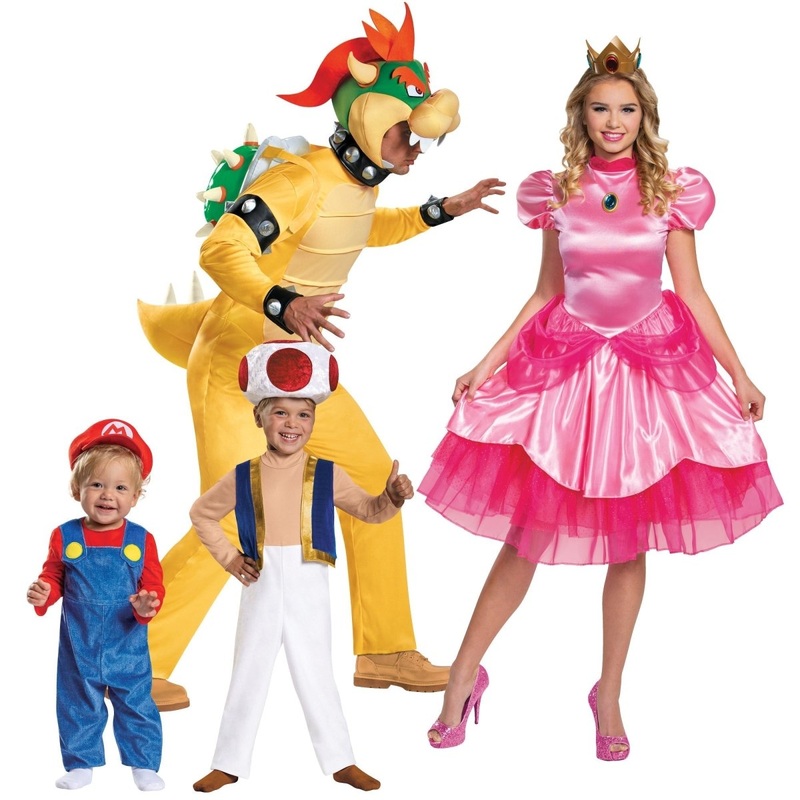 Super Mario Bros Family Costumes