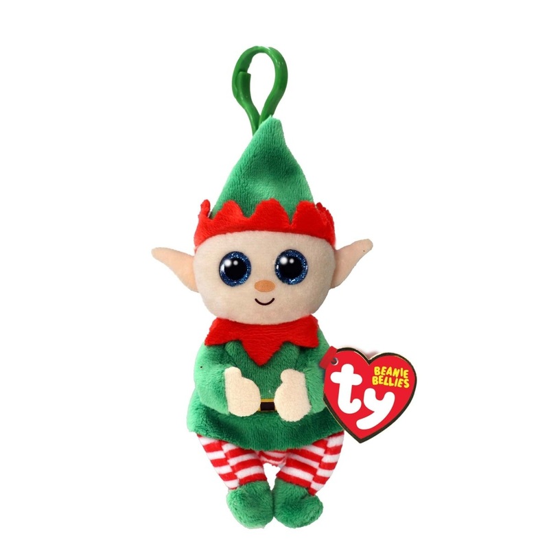 TY Beanie Bellies Plush with Clip, Elfonso, 1 Count