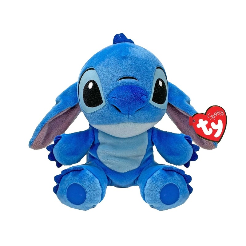 TY Disney Soft Plush, Stitch, 8 Inches, 1 Count