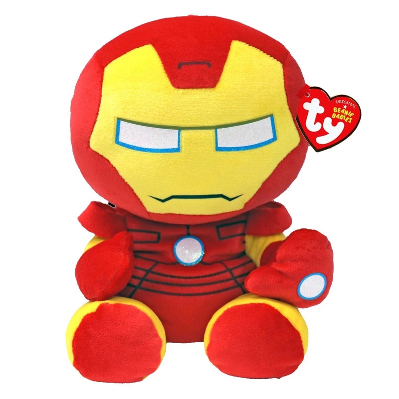 TY Marvel Soft Plush, Iron Man, 13 Inches, 1 Count