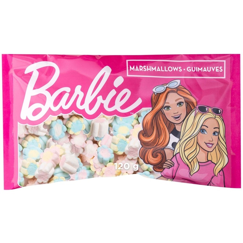 Barbie Marshmallows Bag, 120 g, 1 Count