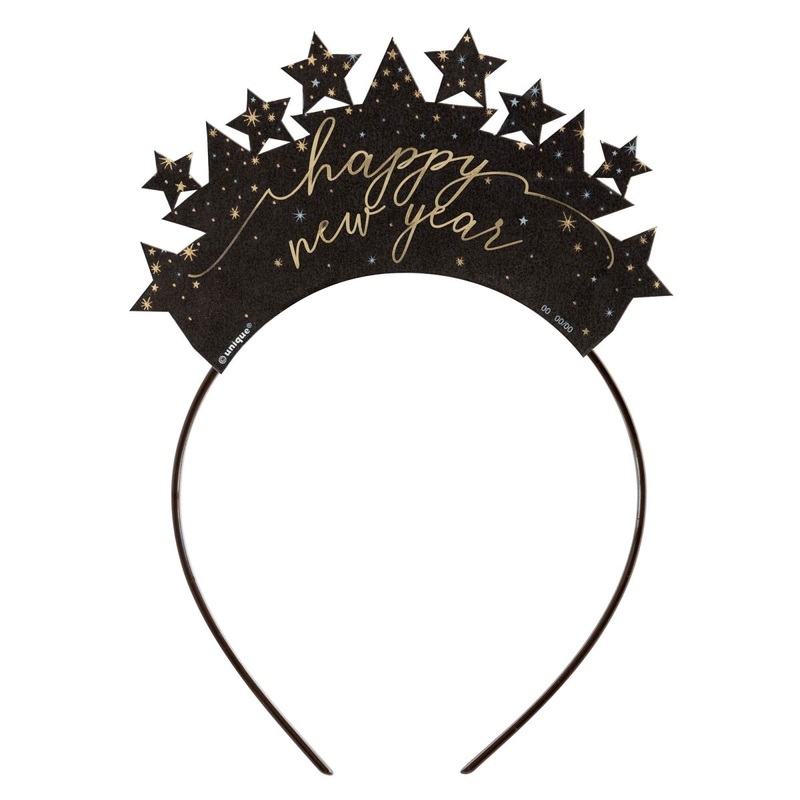 Disco New Year's Headbands, 4 Count