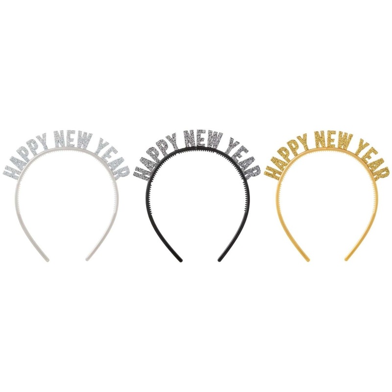 Happy New Year Headband, Assortment, 1 Count
