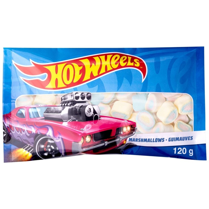 Hot Wheels Marshmallows Bag, 120 g, 1 Count