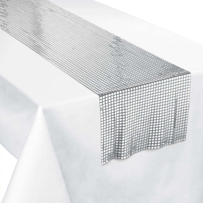 Mirror Fabric Table Runner, 13 x 72 Inches, 1 Count