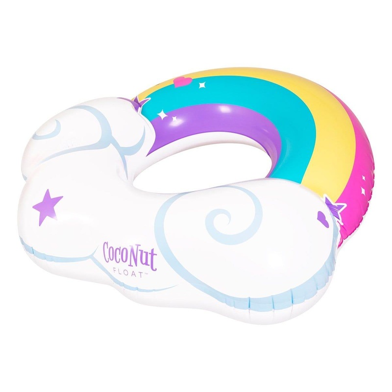 Rainbow cloud tube pool float