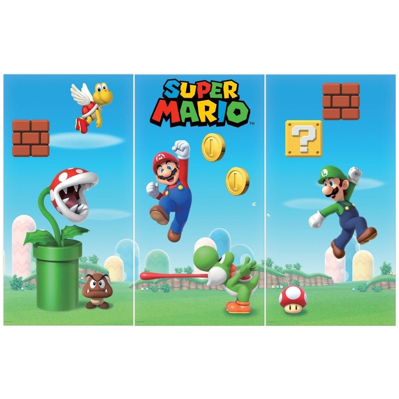 Super Mario Bros Birthday Scene Setter, 1 Count