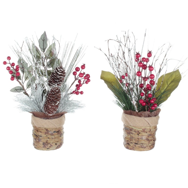 Twig and Berry Arrangement, 13 Inches, Assortment, 1 Count