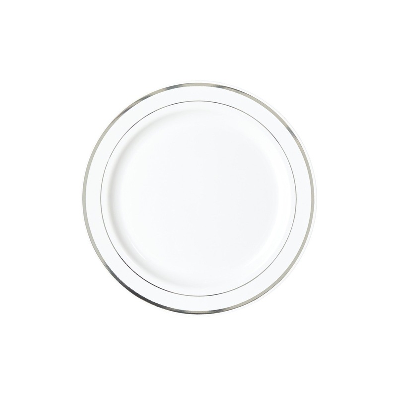 White Plates, 7 Inches, 10 Count