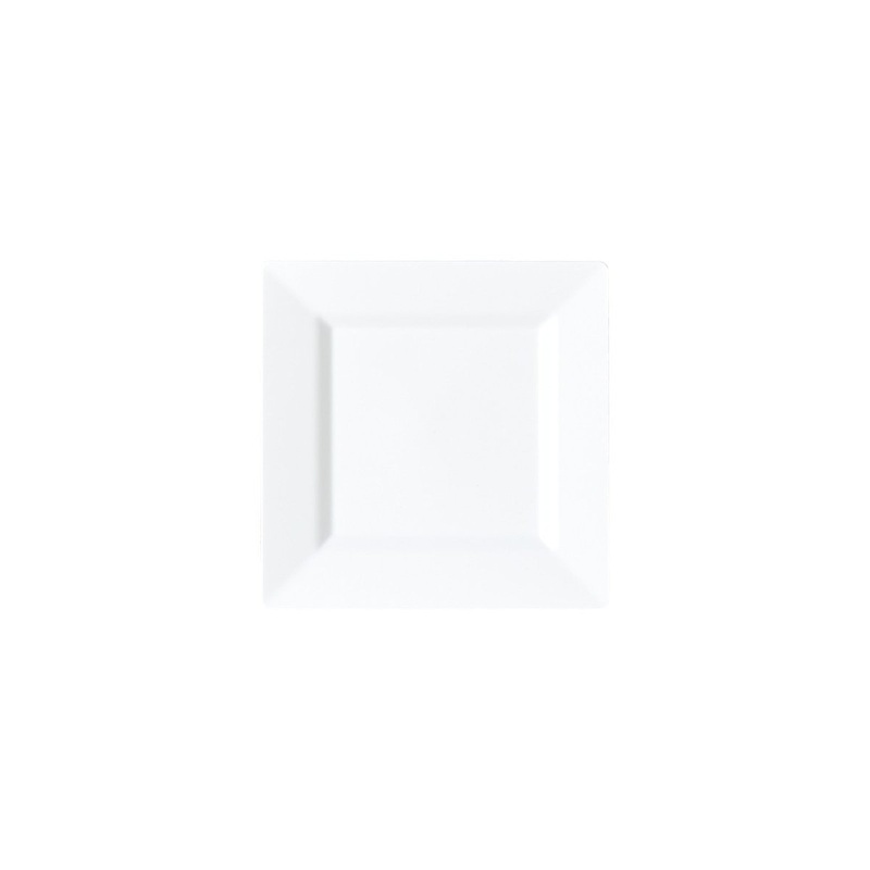 White Premium Quality Small Square Plates, 4.5 Inches, 10 Count