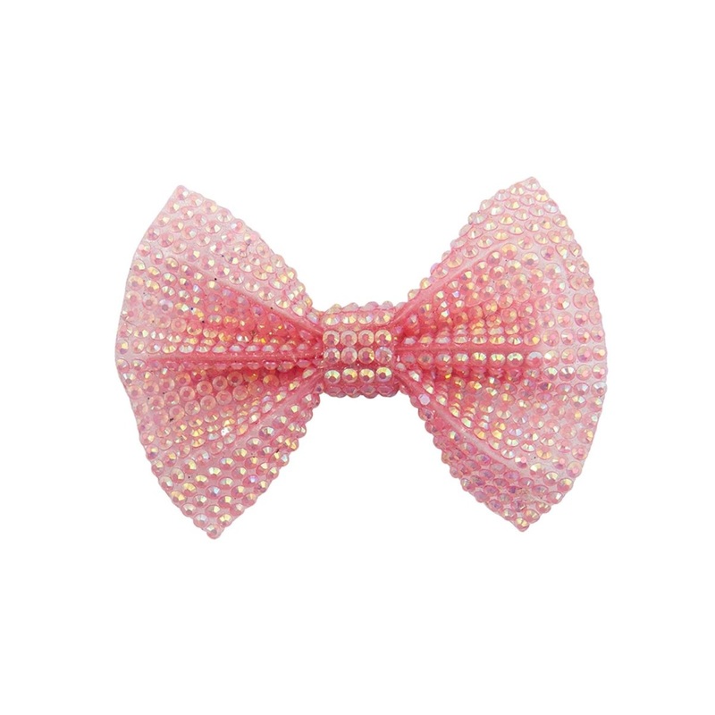 Boutique Pink Gem Bow Hairclip for kids , 1 Count