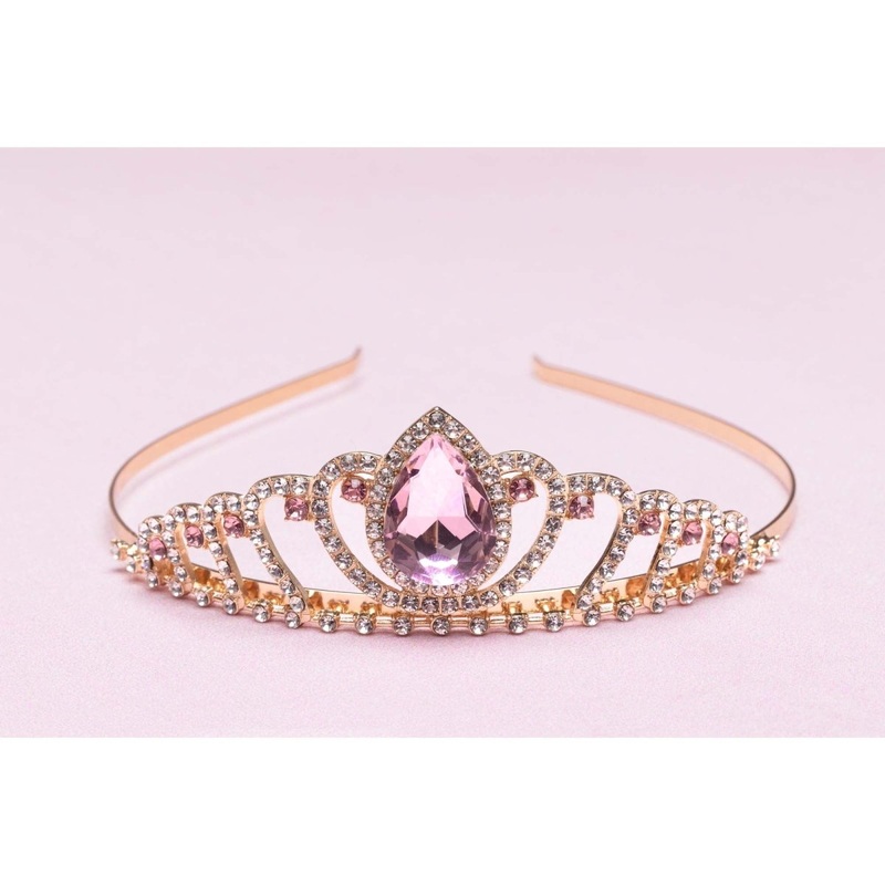 Boutique Regal Pink Tiara for kids, 1 count