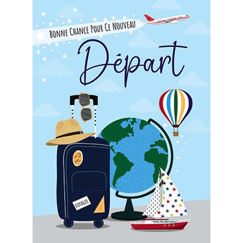 Giant Retirement Card, "Bonne chance pour ce nouveau dpart", 1 Count
