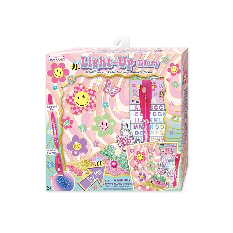 Groovy Flower Light-Up Diary Kit, 1 Count