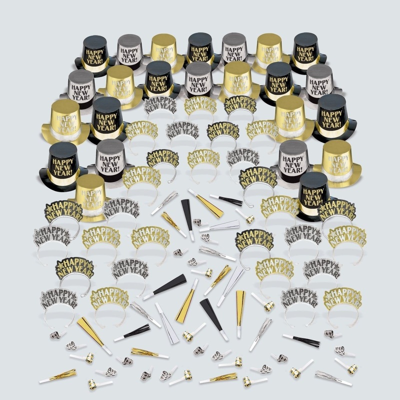 Happy New Year Opulent Affair Party Kit for 100 People