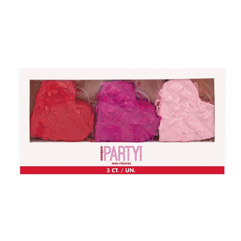 Lovely Galentine Mini Piatas, 3 Count