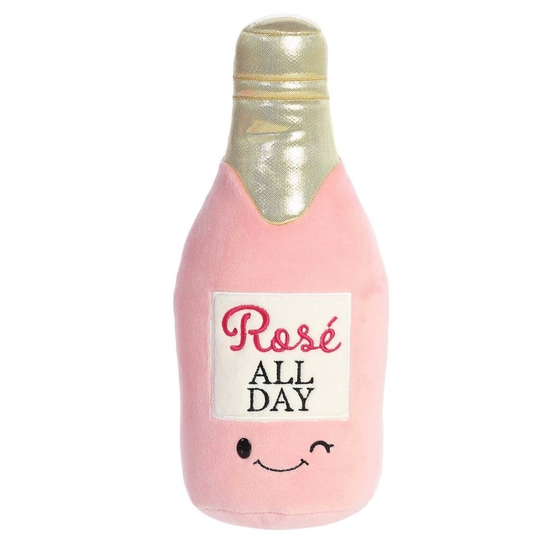 "Ros All Day" Wine Bottle Plush, 11.5 Inches, 1 Count