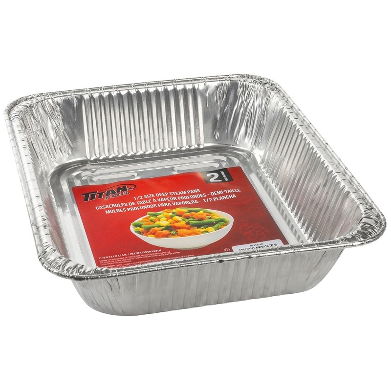 Titan Foil Aluminum Tray, 11.75 X 9.4 Inches, 2 Count
