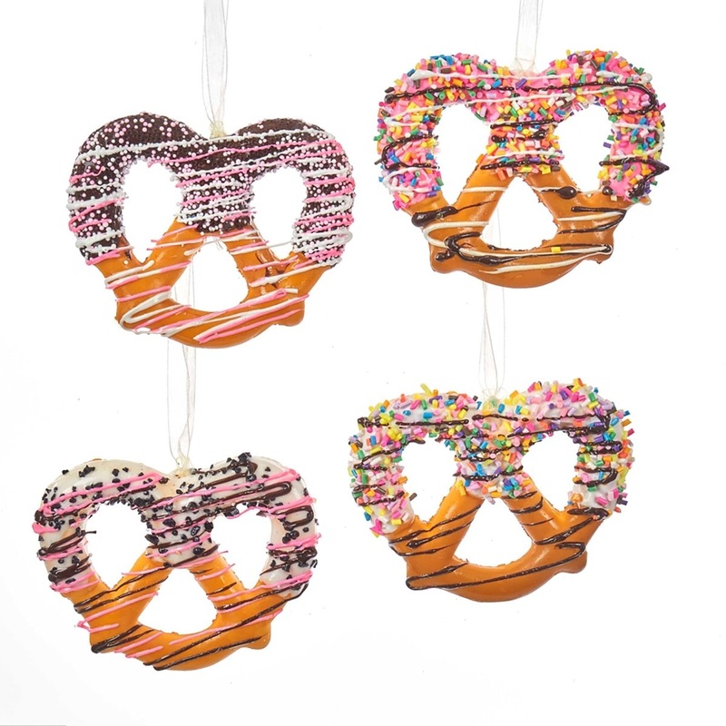 Twisted Pretzel Christmas Tree Ornament, Assortment, 1 Count