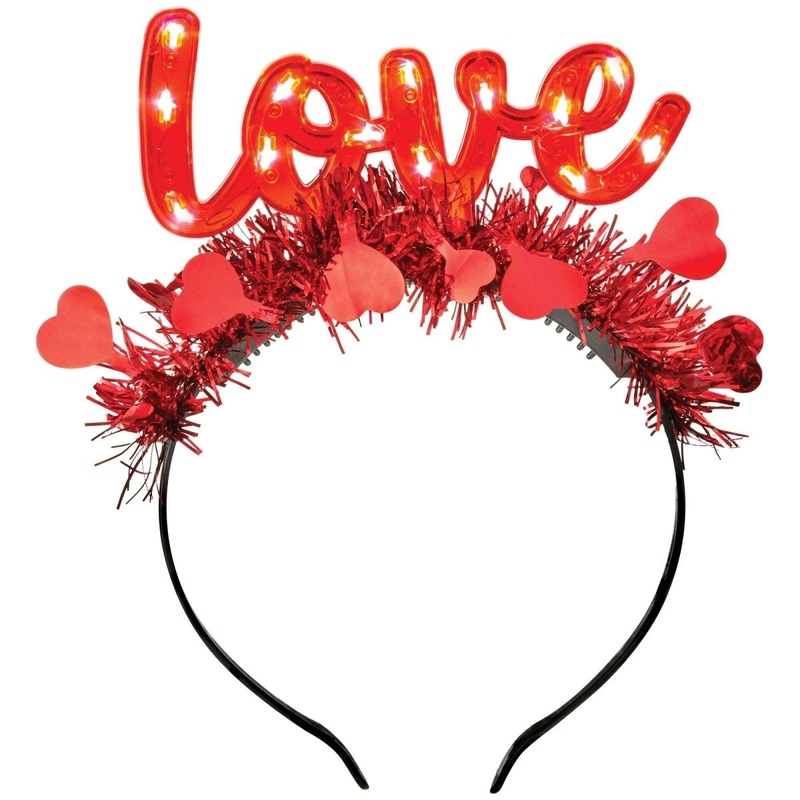 Valentine's Day Light-up ''LOVE'' Headband, 1 Count
