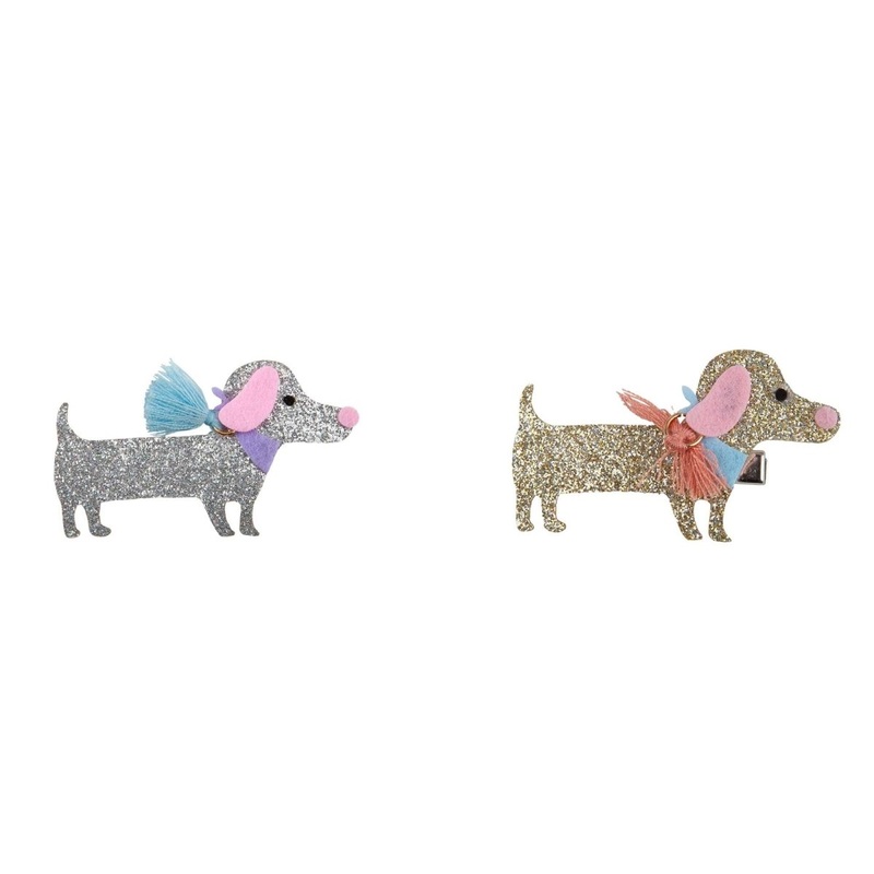 Boutique Dachshund Doggy Hairclip for kids, assortment, 1 count