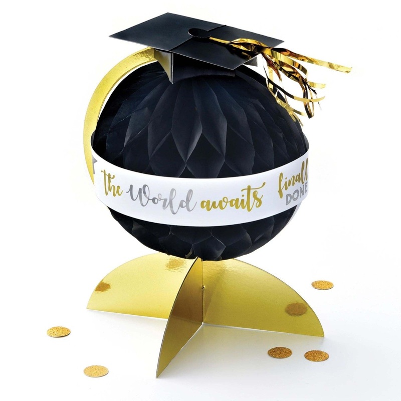 Class Dismissed Graduation Honeycomb Centerpiece, 1 Count