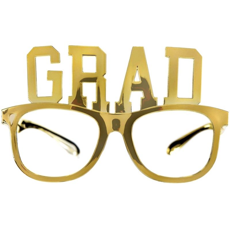 G-R-A-D Metallic Glasses, Gold, 10 Count