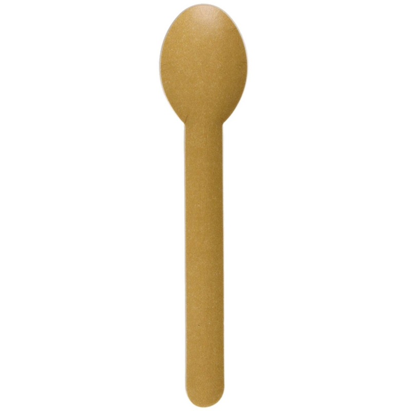 Gold ECO Paper Spoons, 10 Count