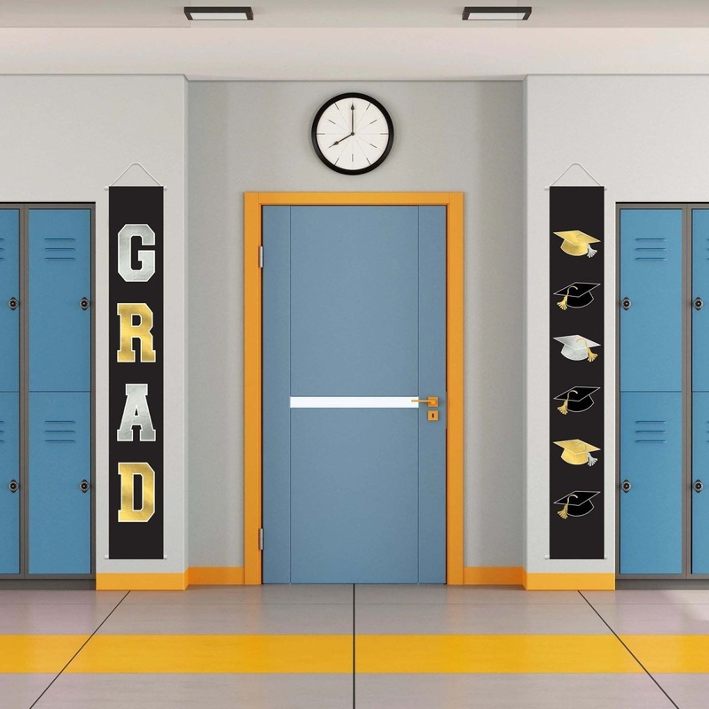 Grad Hanging Flag Decoration Set, 2 Count