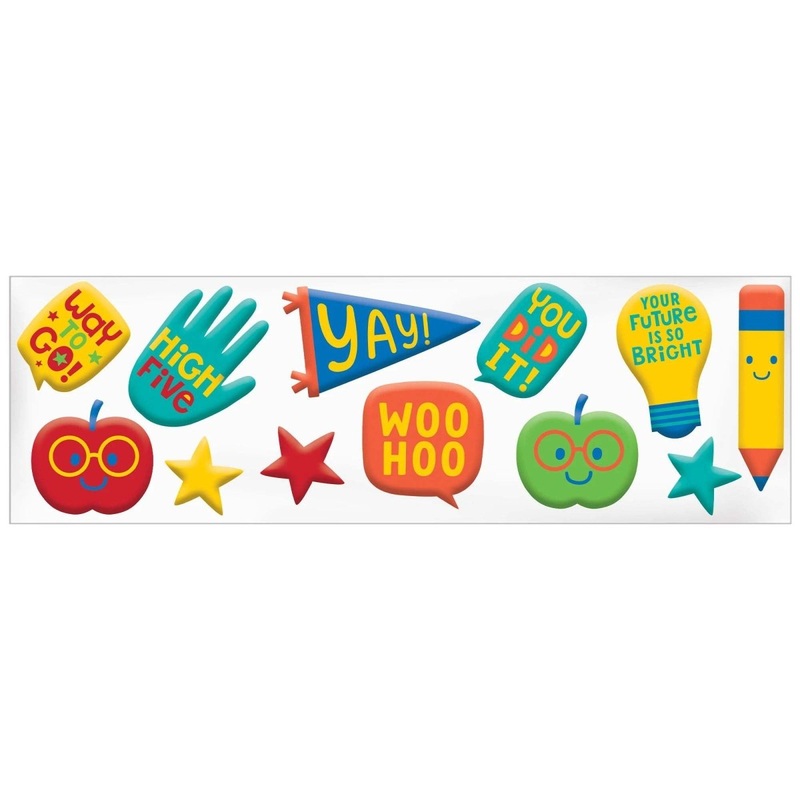Graduation Fun Gel Clings, 12 Count