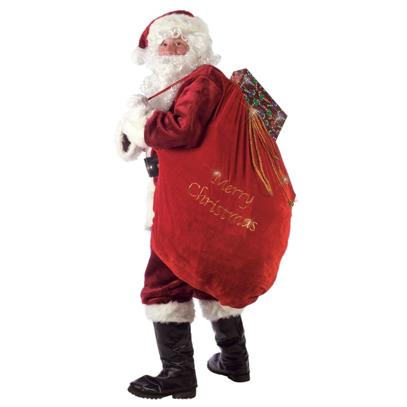 Red Santa Bag ''Merry Christmas'', 1 count