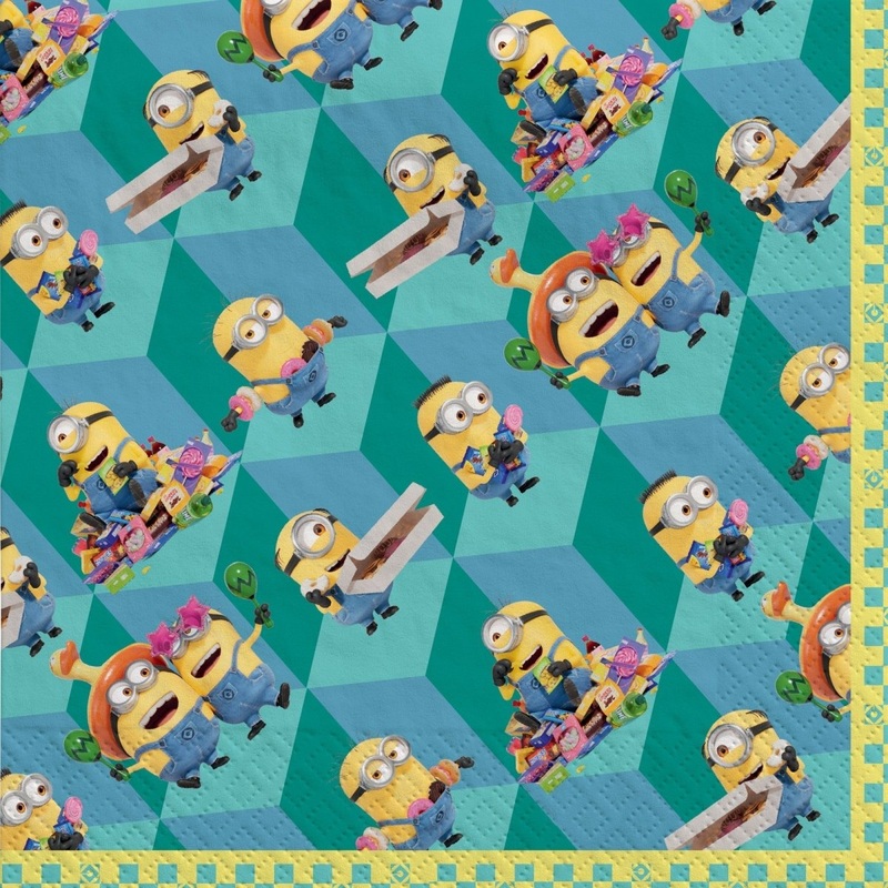 Despicable Me 4 Birthday Large Lunch Napkins, 16 Count