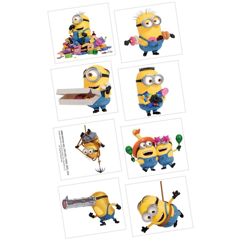 Despicable Me 4 Birthday Temporary Tattoo Favors, 24 Count