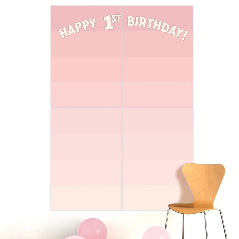Little Miss Birthday Scene Setter, 65 X 59 Inches, 1 Count
