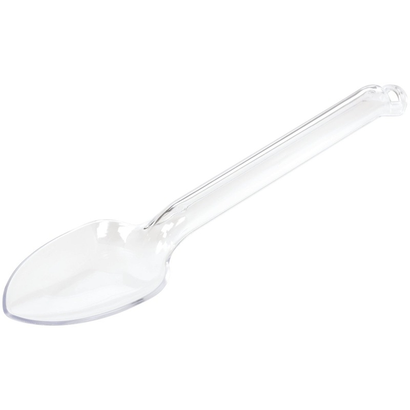 Clear PET Plastic Serving Spoon, 1 Count