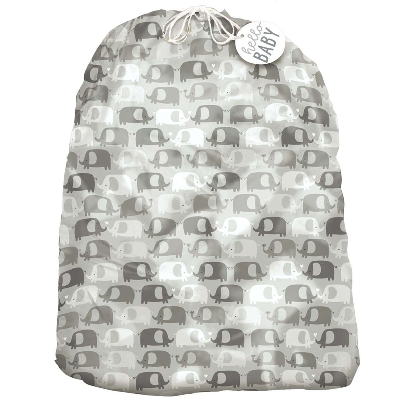 Gender Neutral Elephants Giant Gift Sack, 44 x 36 Inches, 1 Count